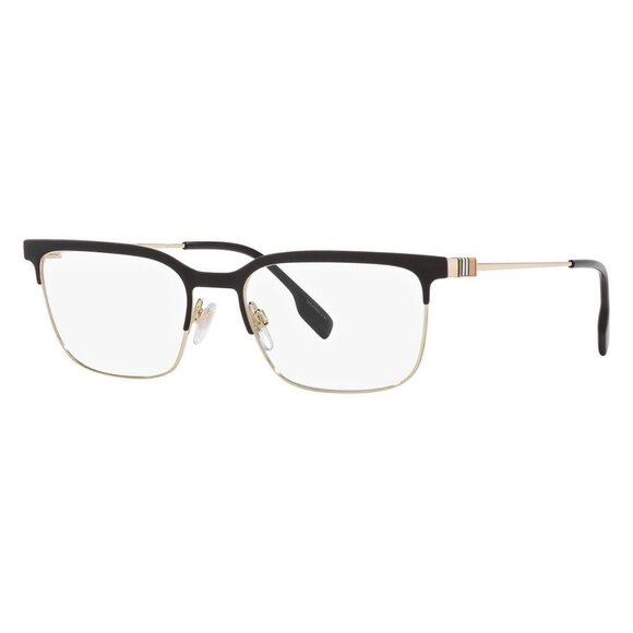 New Authentic  BURBERRY Douglas Black Square BE1375 1109 Glasses Women - Picture 1 of 4